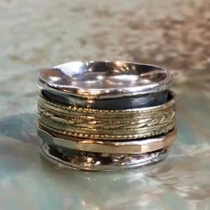 Meditation Silver Gold Band - All of Me.