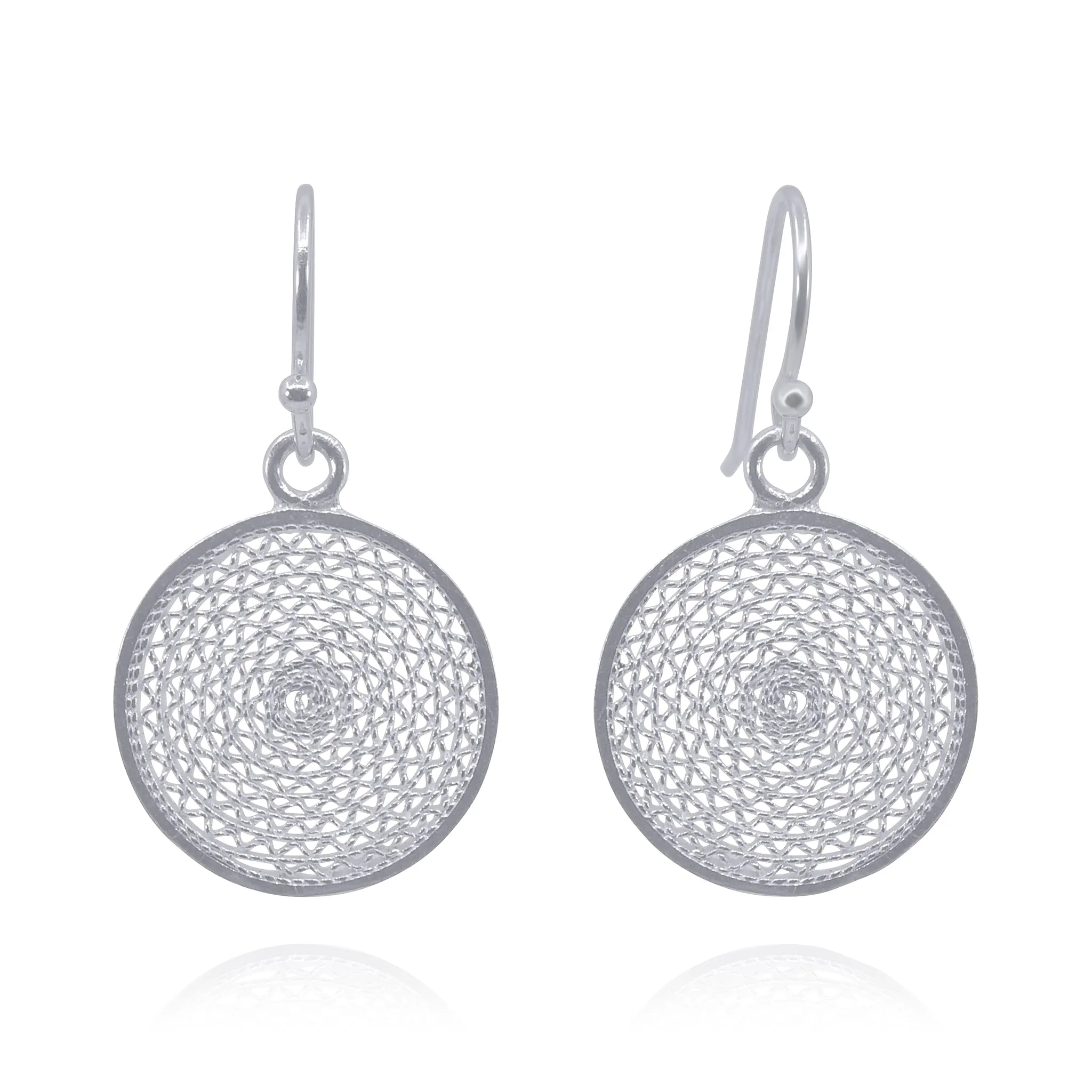 MELI SILVER SMALL EARRINGS FILIGREE