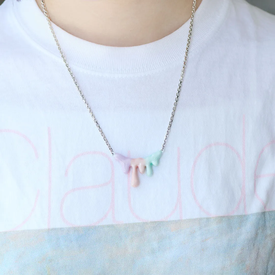 Melty Melt Necklace (Cotton Candy)【Japan Jewelry】