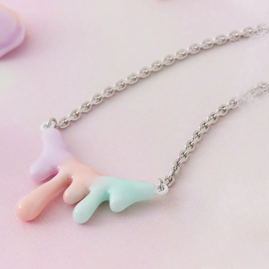 Melty Melt Necklace (Cotton Candy)【Japan Jewelry】