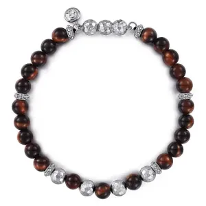 Men's Beaded Tigers Eye Bracelet