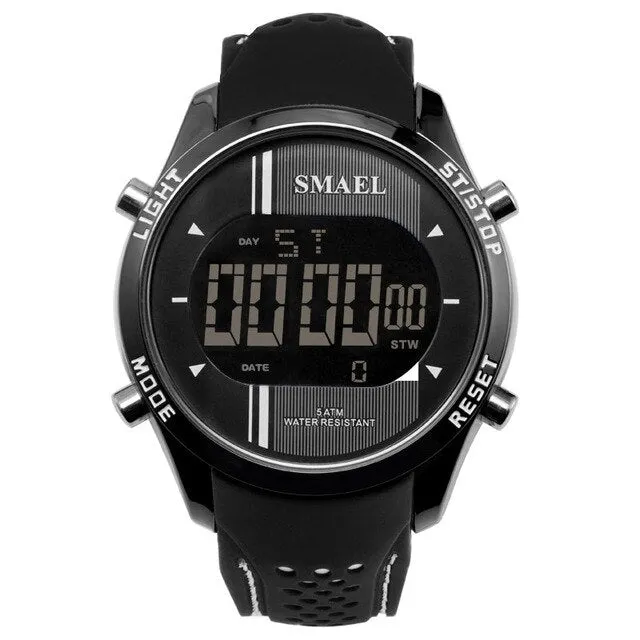 Men's Contrast Design LED Smart Watches