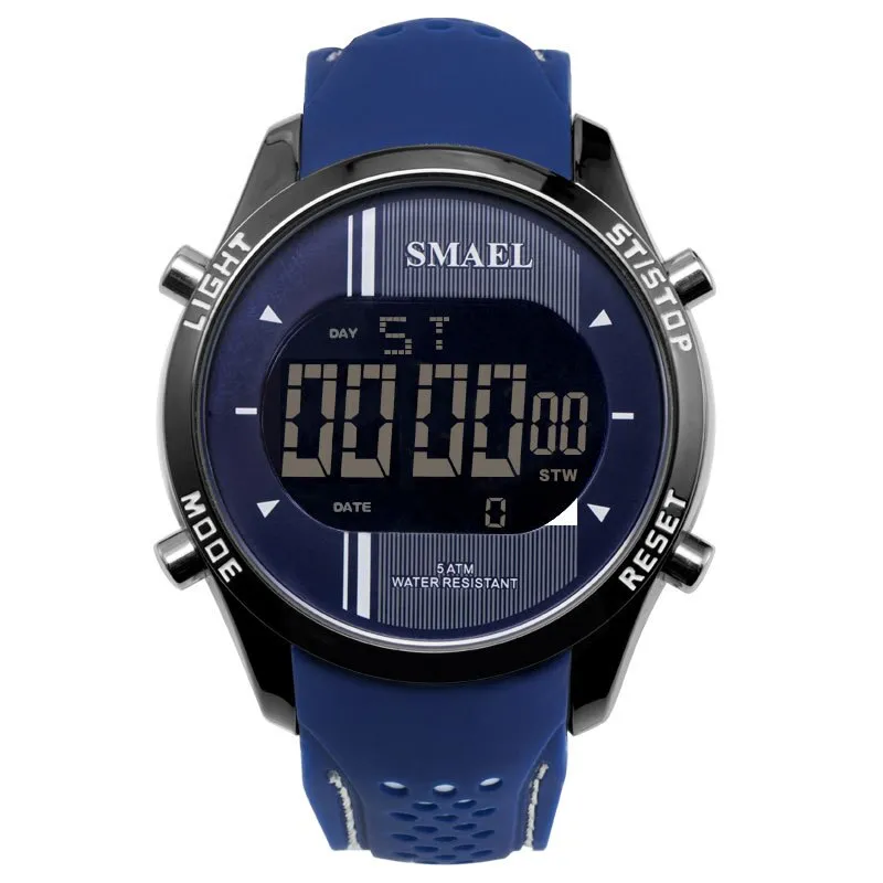 Men's Contrast Design LED Smart Watches