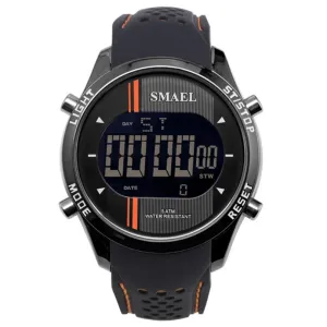 Men's Contrast Design LED Smart Watches