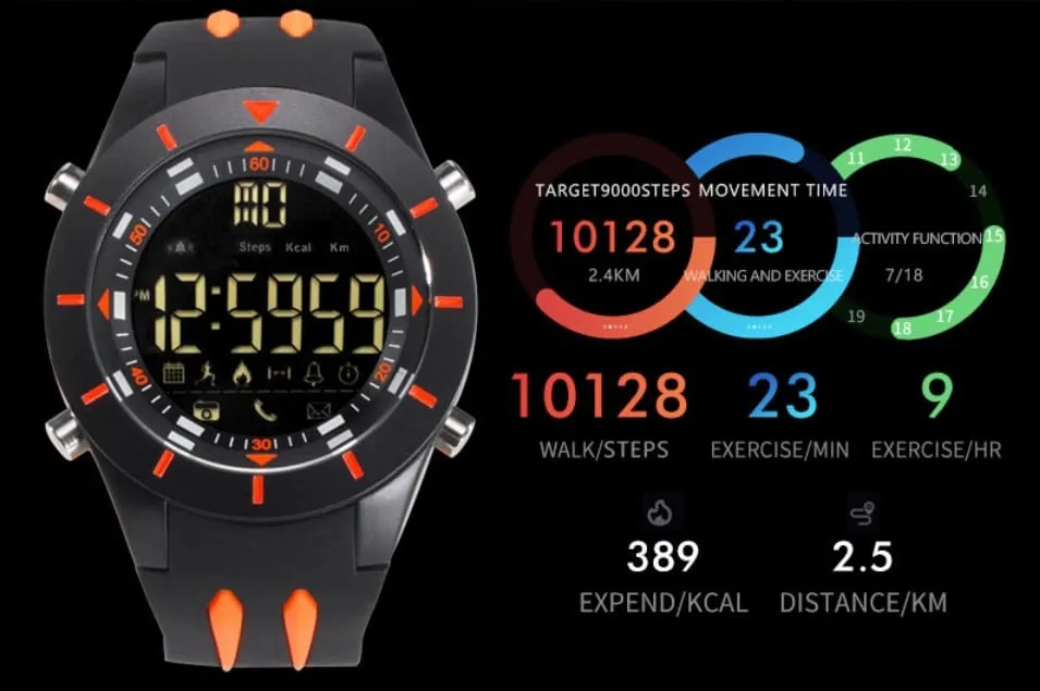 Men's Trendy Waterproof Smart Watches