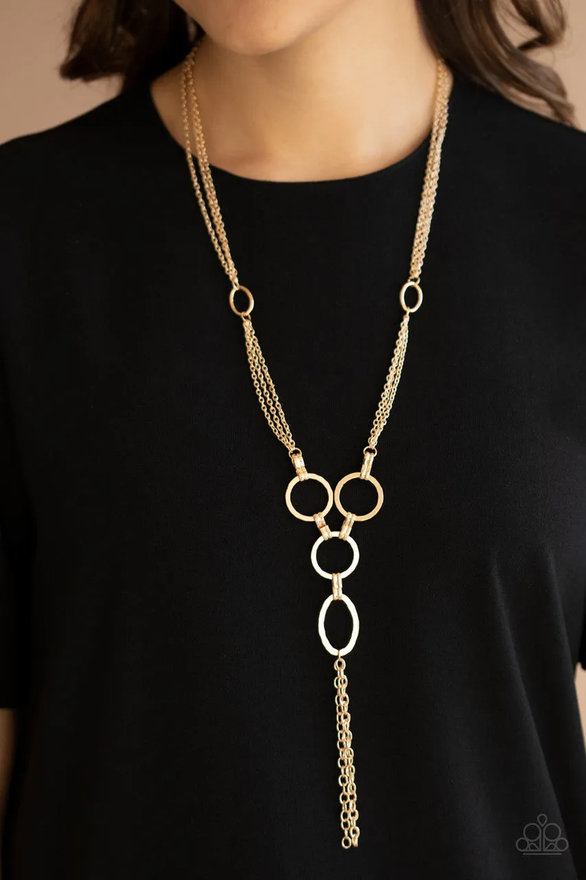 Metro Mechanics Gold Paparazzi Necklace