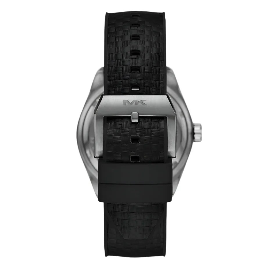 Michael Kors Accelerator 2.0 Gents Three-Hand Date Black Nylon and Silicone Watch