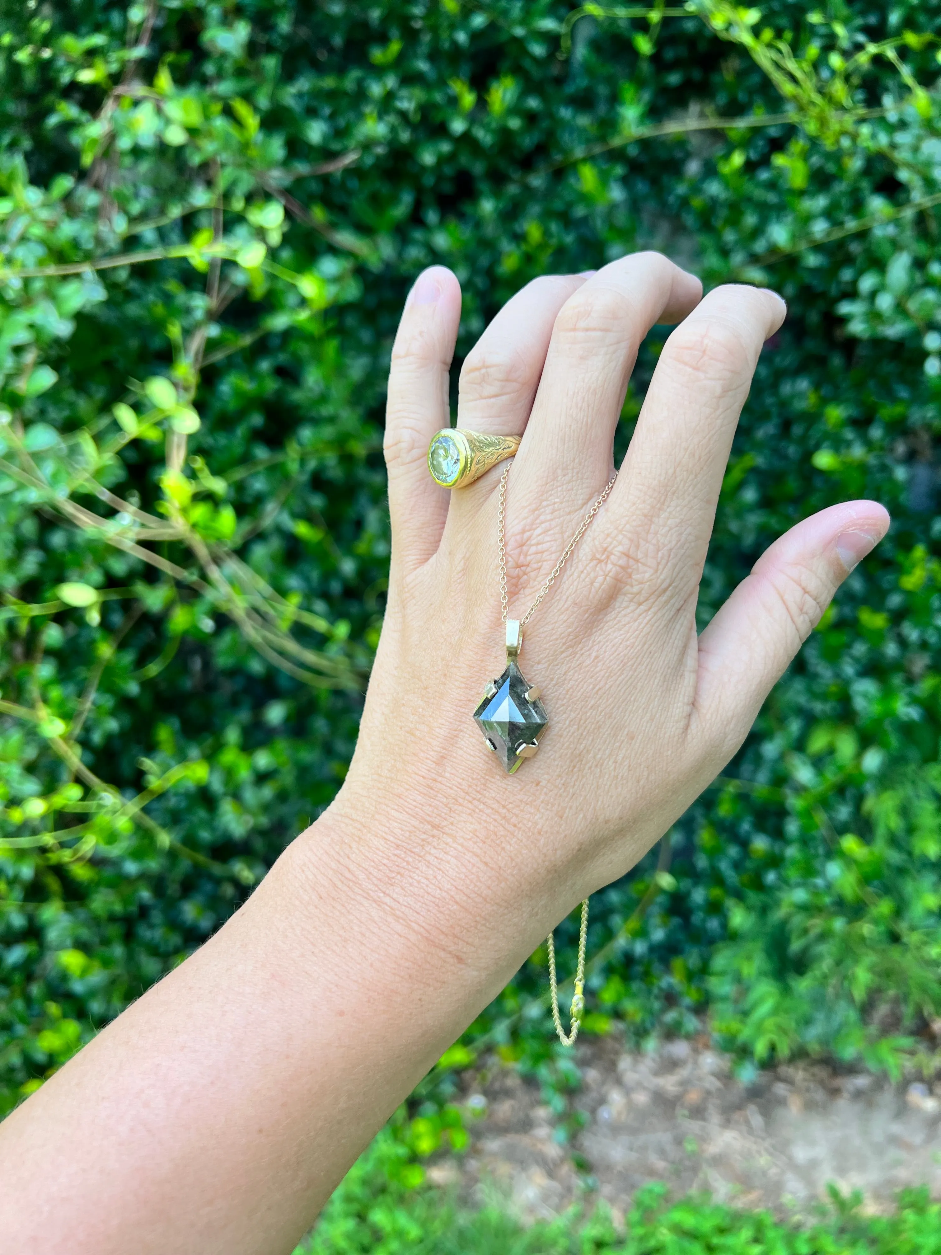 Midnight Diamond Pendant
