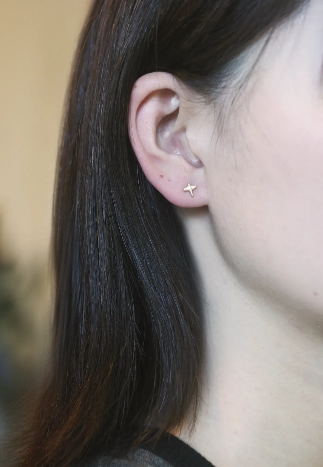 Mini Airplane Stud Earrings