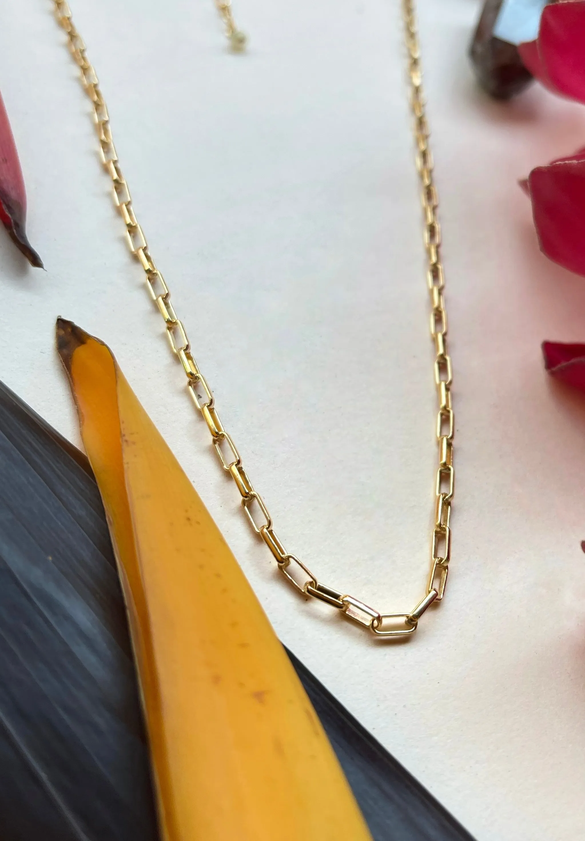 Mini Box Chain Necklace