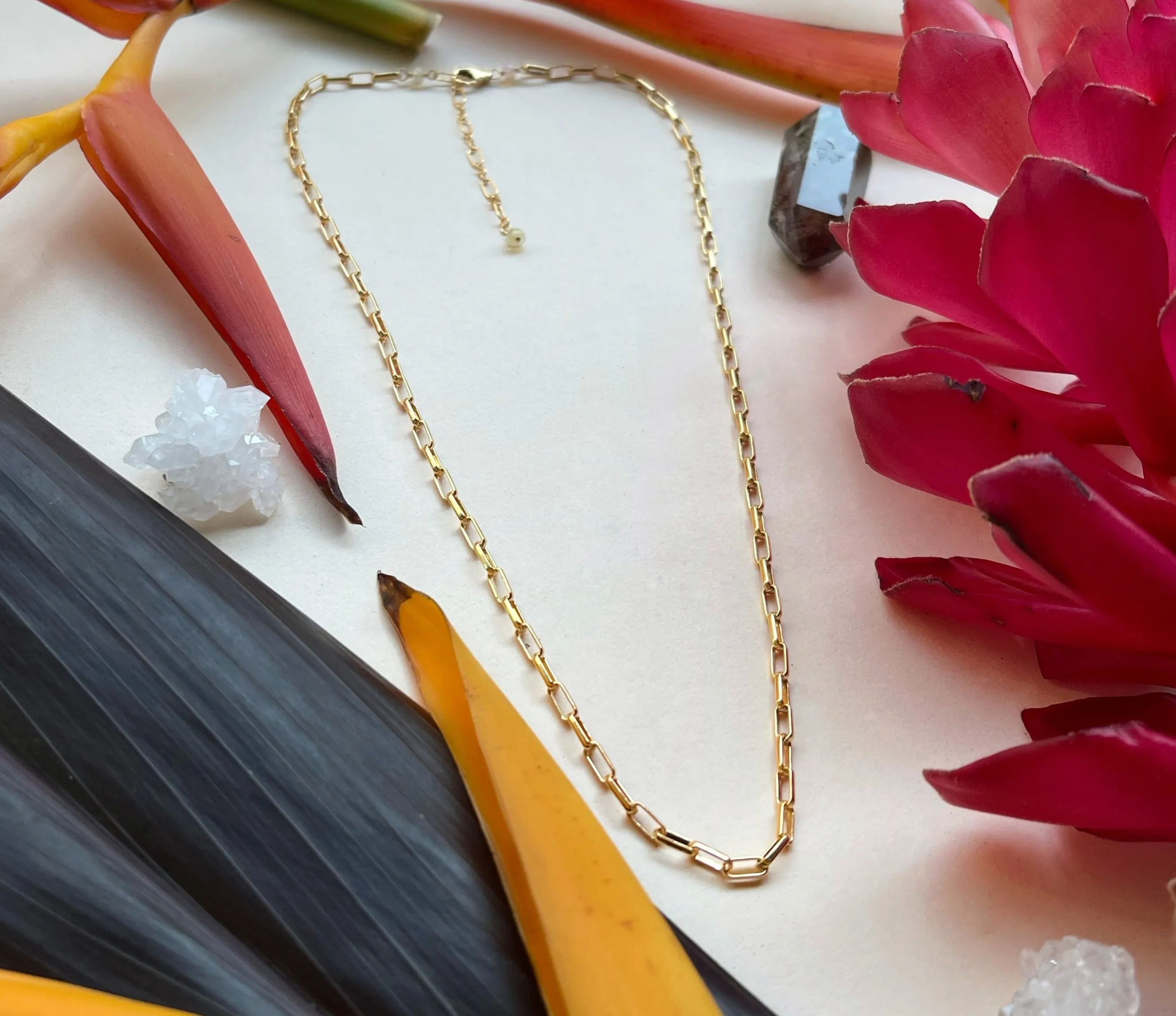 Mini Box Chain Necklace