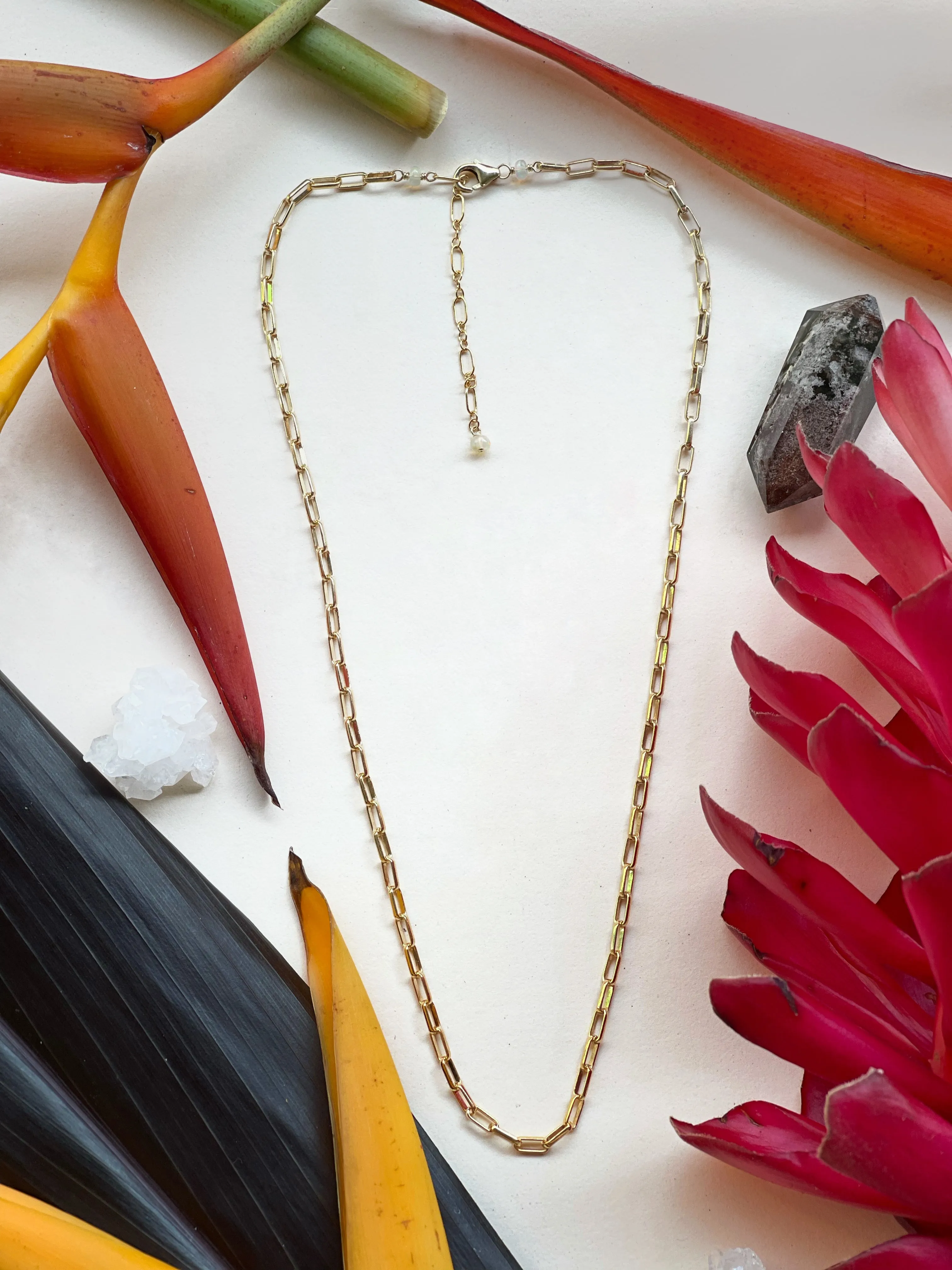 Mini Box Chain Necklace