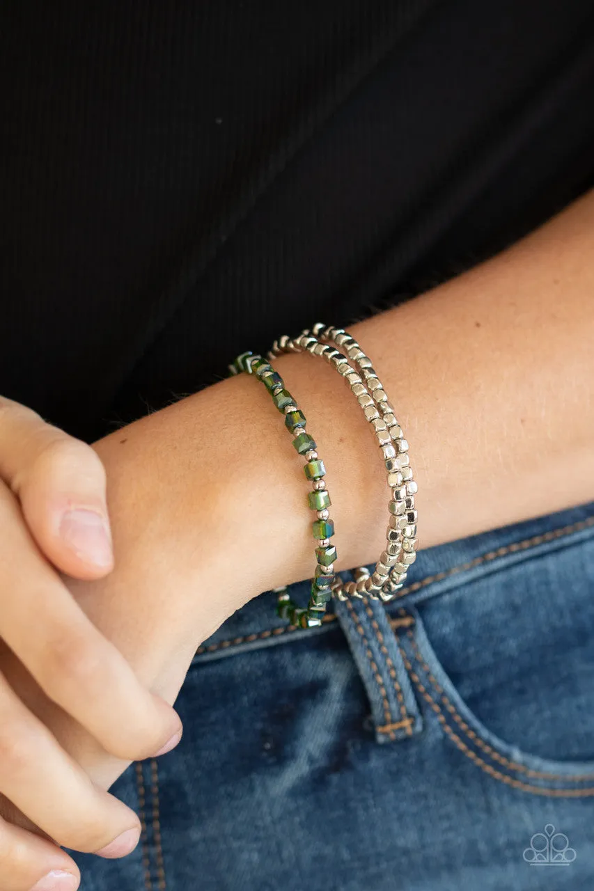 Mix and Mash Green Paparazzi Bracelet
