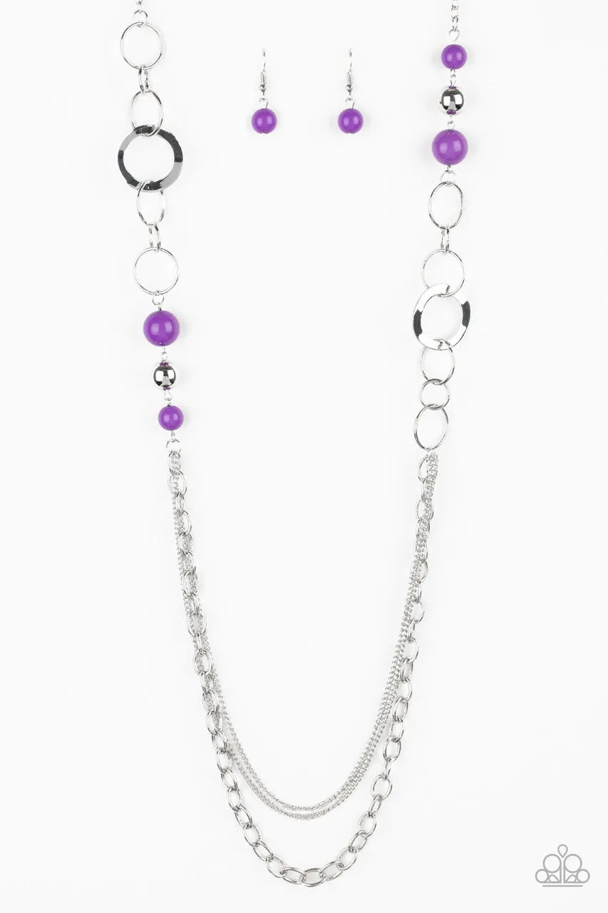 Modern Motley Purple Paparazzi Necklace