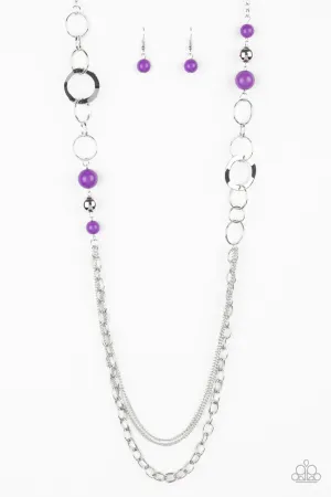 Modern Motley Purple Paparazzi Necklace