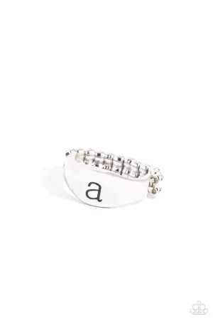 Monogram Memento - A - Silver Initial Ring