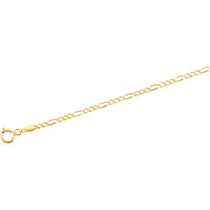 Mothers' and Children's Chains:  Gold Plated Figaro Chains 18 inches long