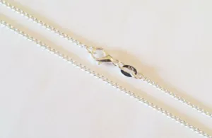 Mothers' and Teens' Chains:  Sterling Silver 18" Curb Chains