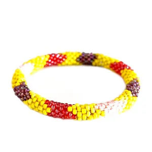 MULTI COLOR YELLOW AND PINK BRACELET  #BR78720_YEL-PINK-RED (RF3)
