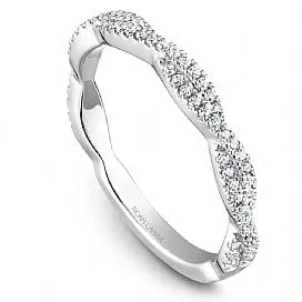 Noam Carver Twisted White Gold Diamond Band