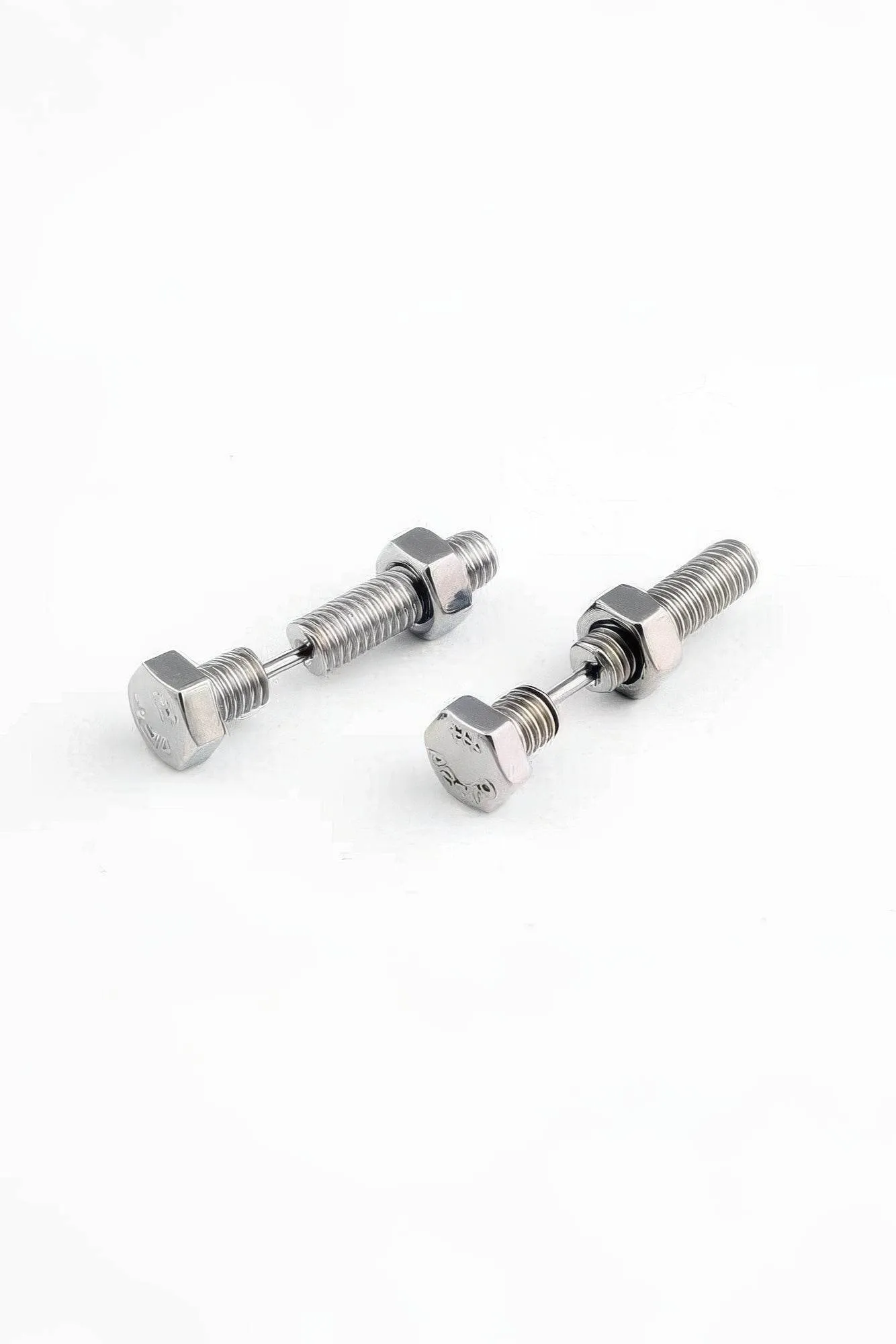 Nut and Bolt Stud Earrings for a Bold Industrial Look