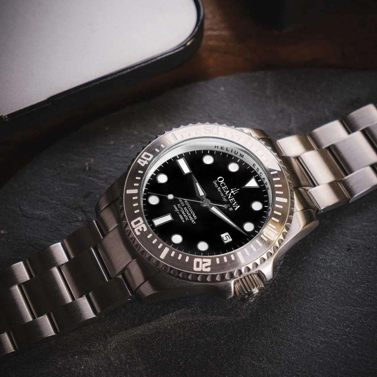 Oceaneva Deep Marine Explorer III Automatic 3000M Pro Diver Black Limited Edition