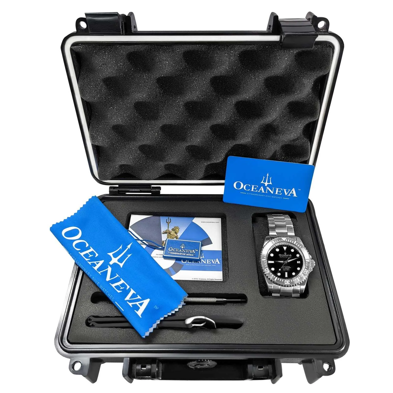 Oceaneva Deep Marine Explorer III Automatic 3000M Pro Diver Black Limited Edition