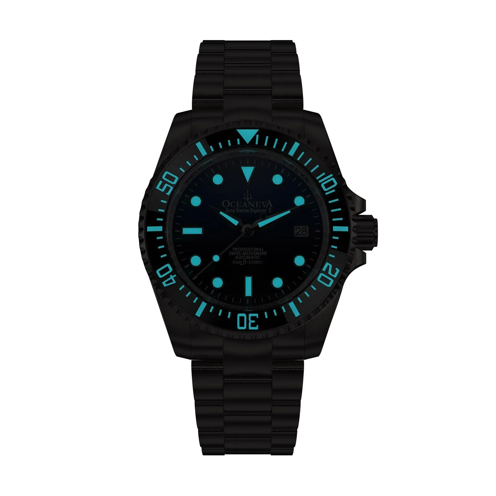 Oceaneva Titanium Deep Marine Explorer II Automatic 1250M Blue Black
