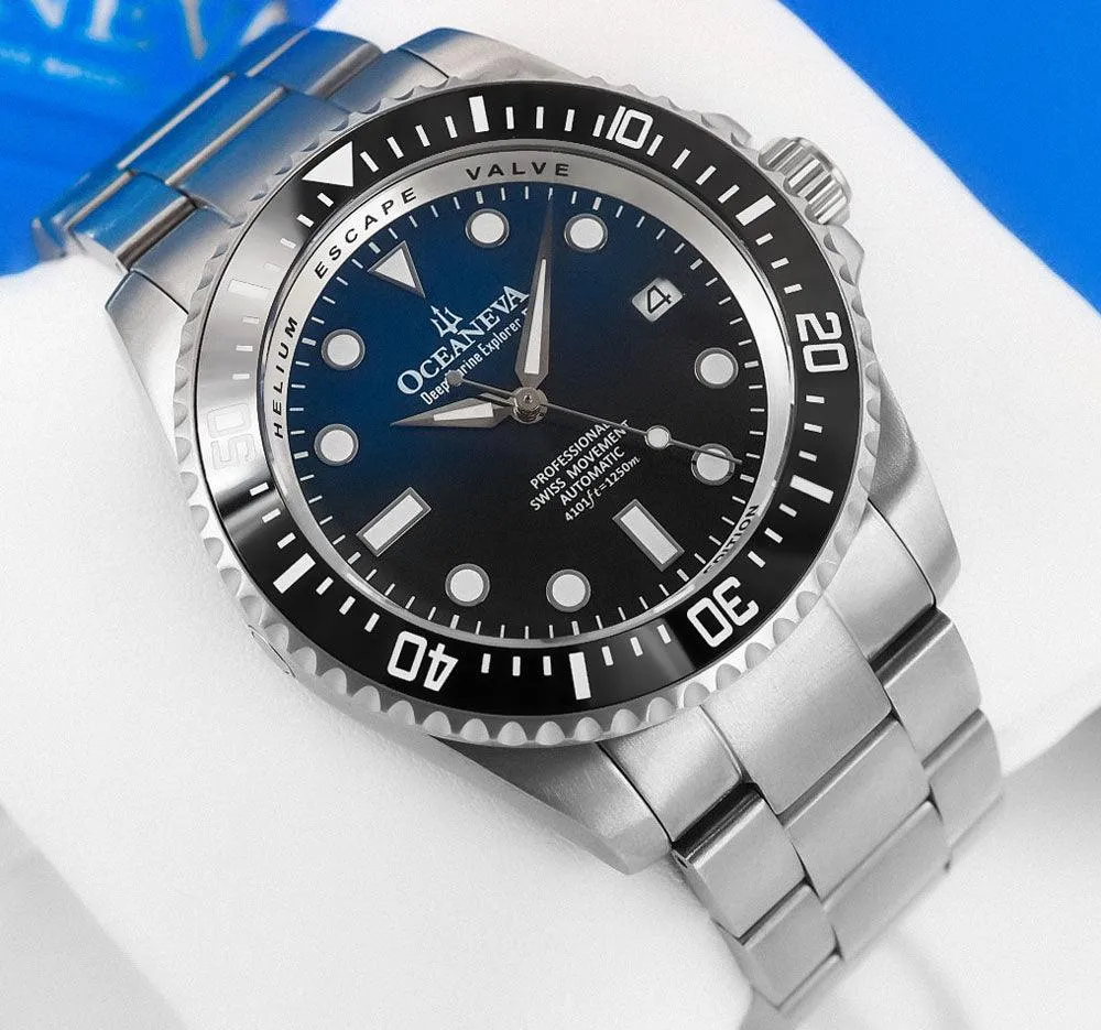 Oceaneva Titanium Deep Marine Explorer II Automatic 1250M Blue Black