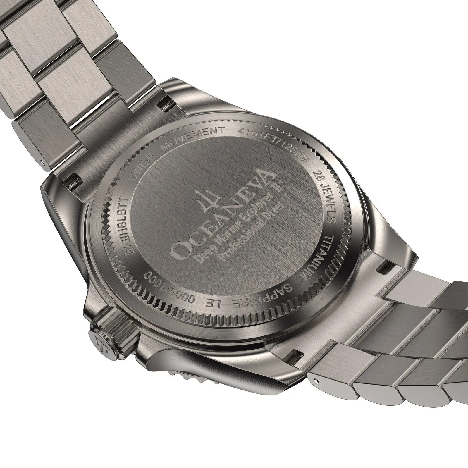 Oceaneva Titanium Deep Marine Explorer II Automatic 1250M Blue Black