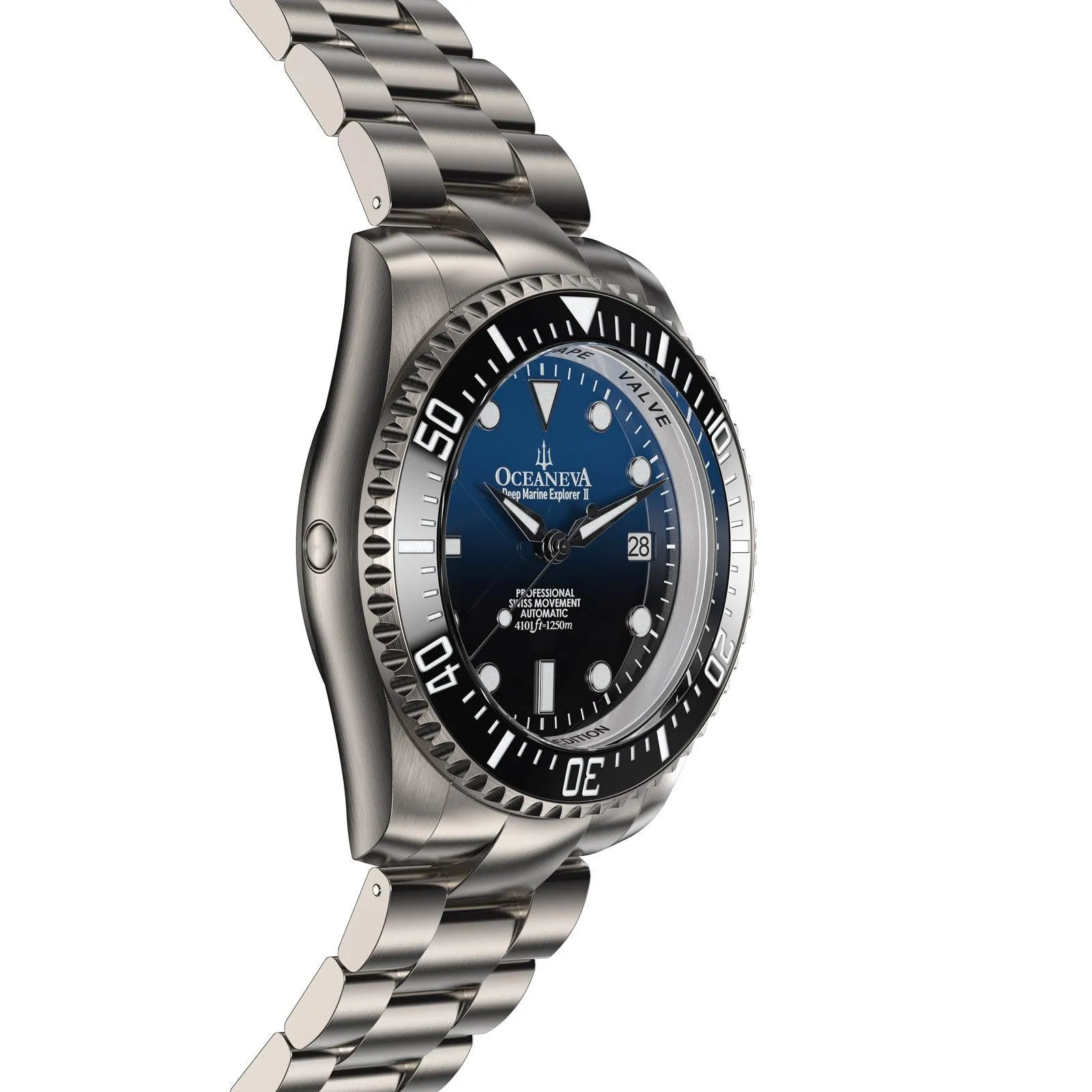 Oceaneva Titanium Deep Marine Explorer II Automatic 1250M Blue Black
