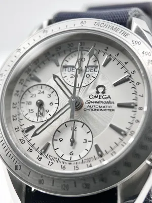 Omega Speedmaster Day Date Ref-3221.30.00 40mm Steel Watch Box And Papers 2010