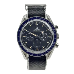 Omega Speedmaster MOD Stainless Steel Manual Wind 40mm Black Dial Original Strap