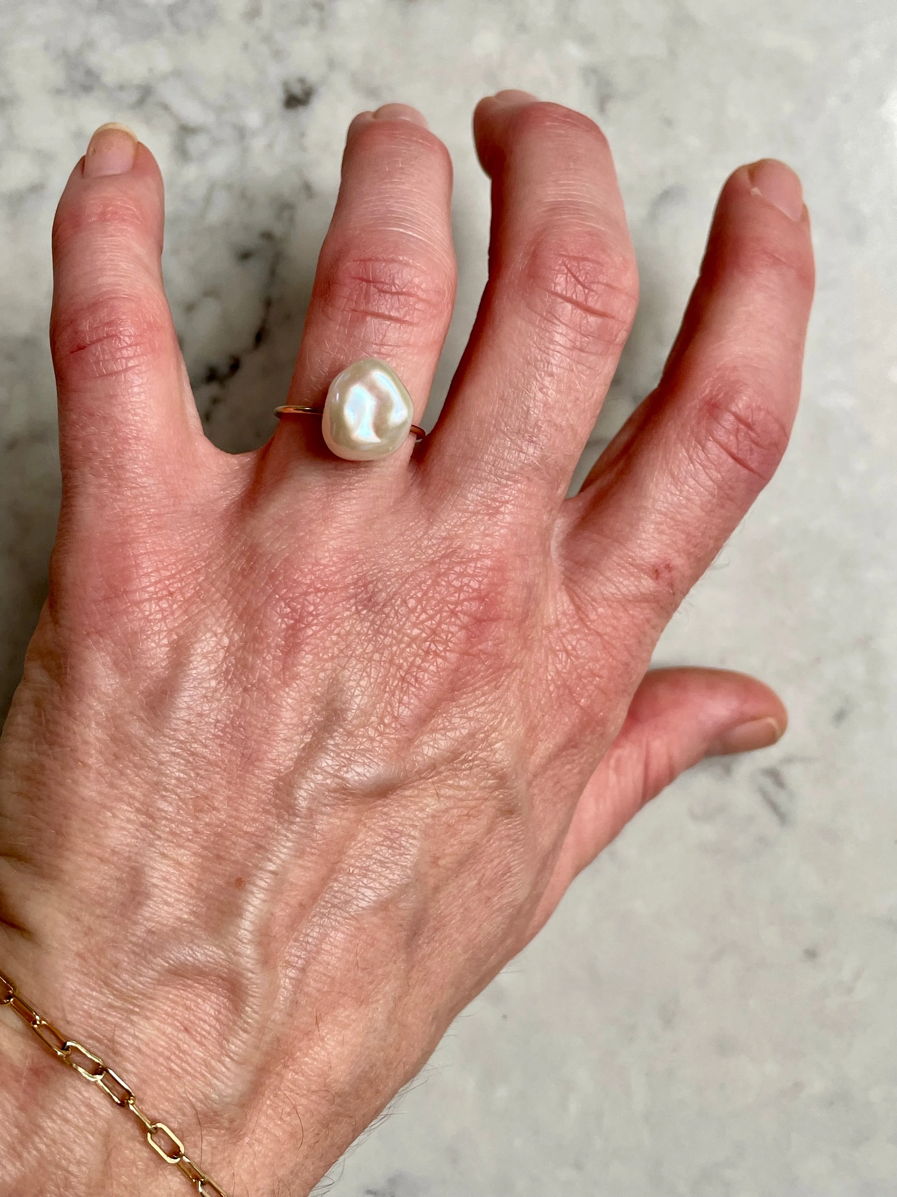 One off Keshi Ring