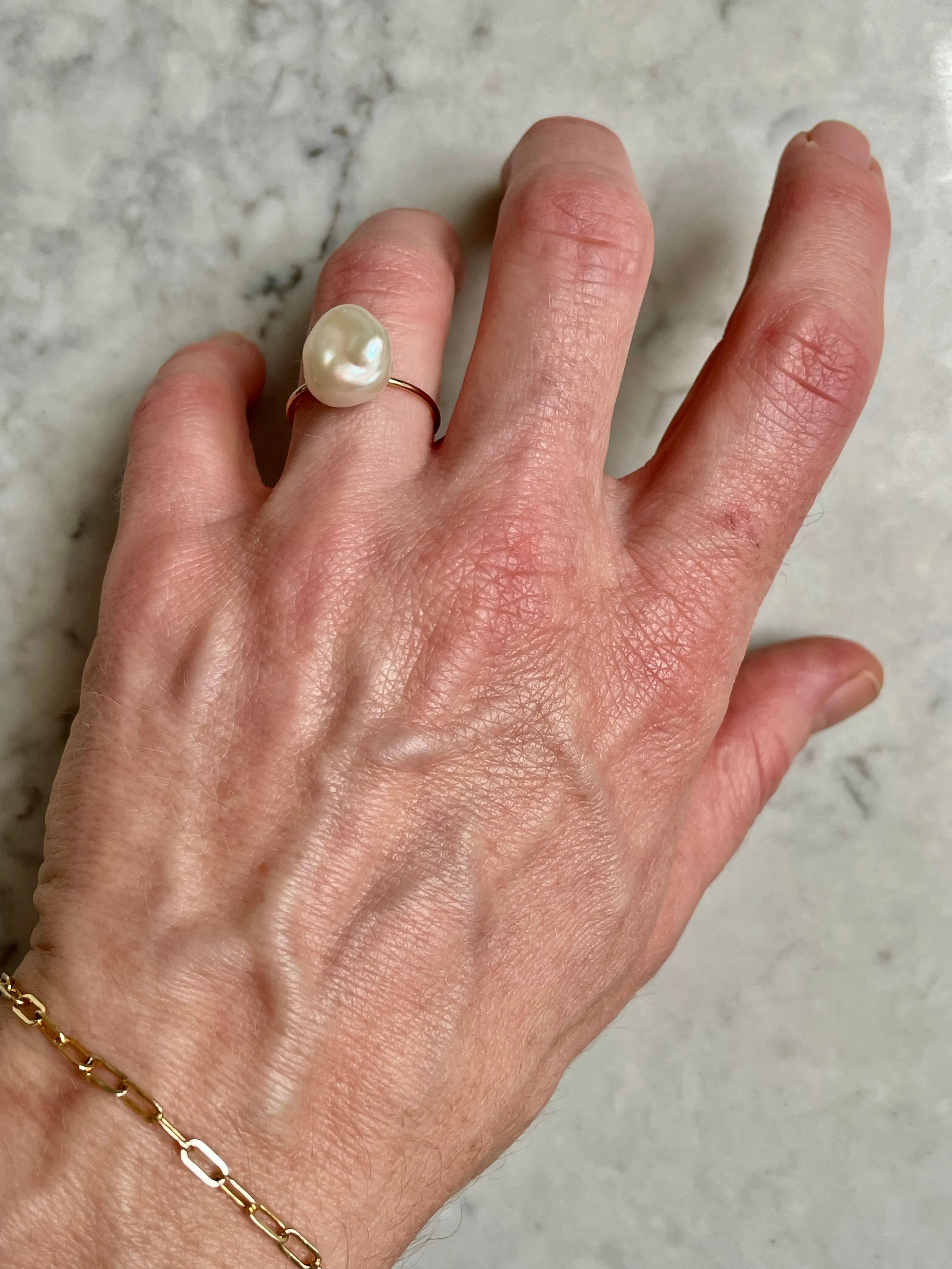 One off Keshi Ring