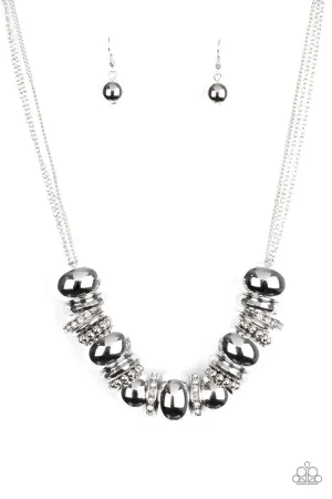 Only the Brave White Paparazzi Necklace