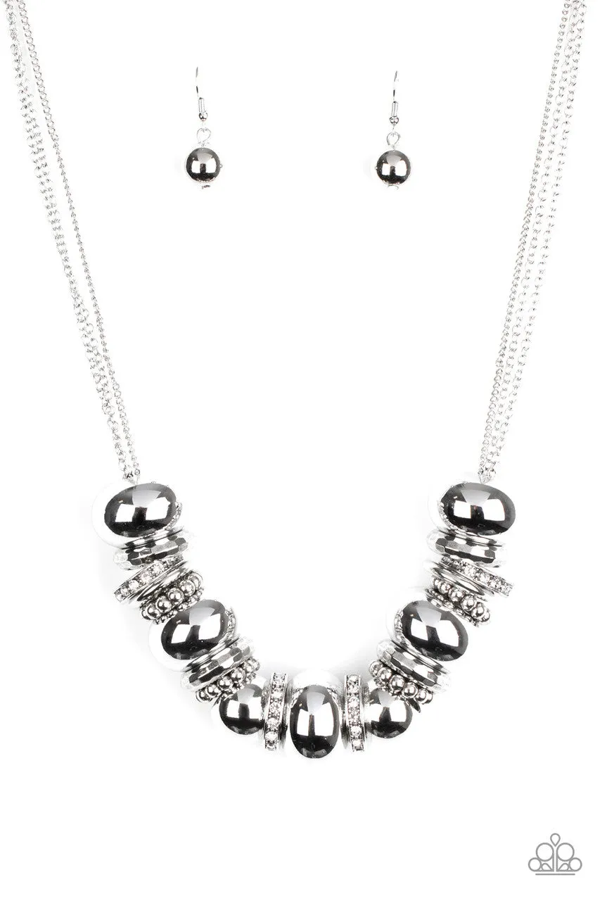 Only the Brave White Paparazzi Necklace
