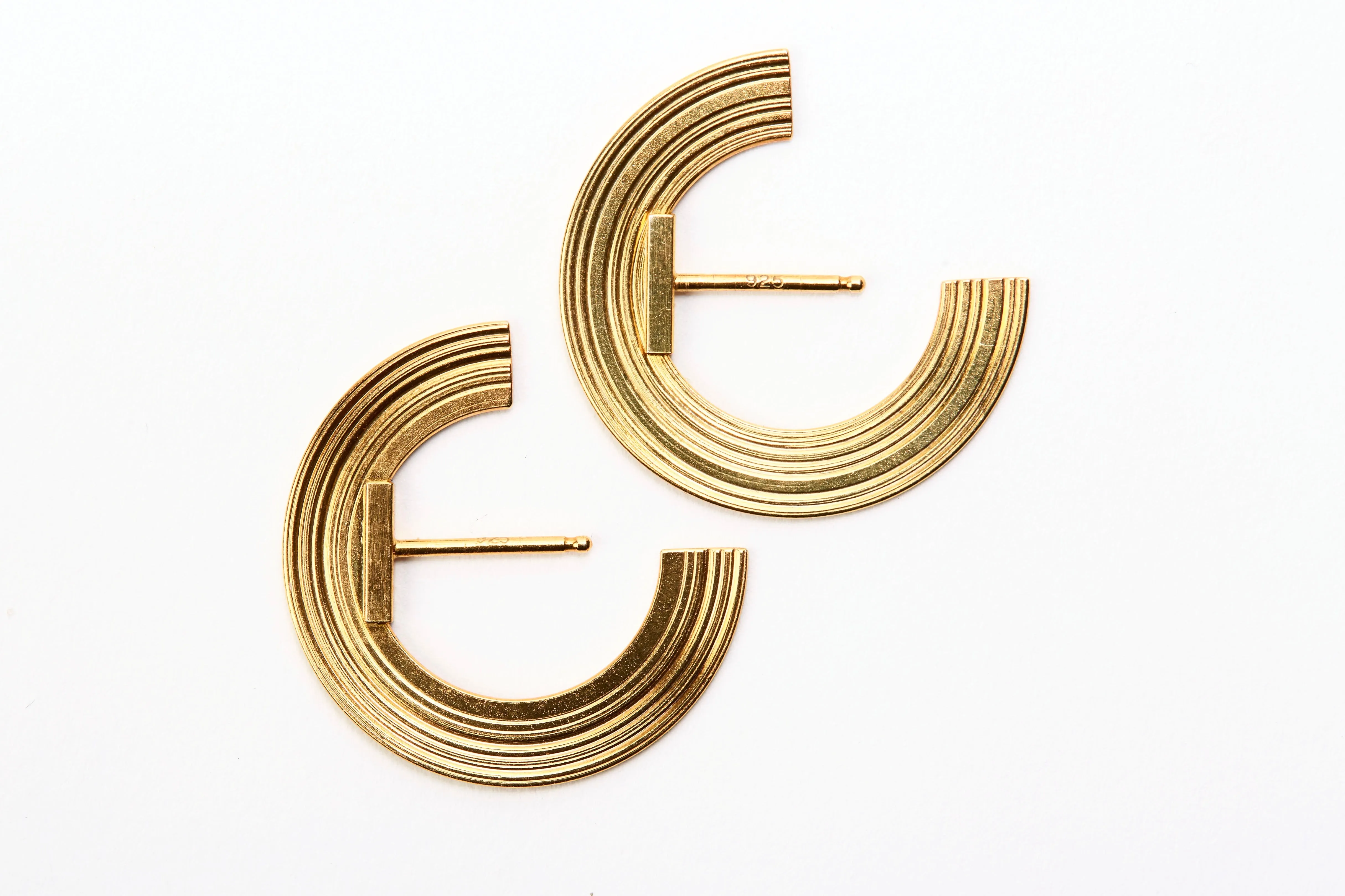 Orbit - lobe earrings (small radius)