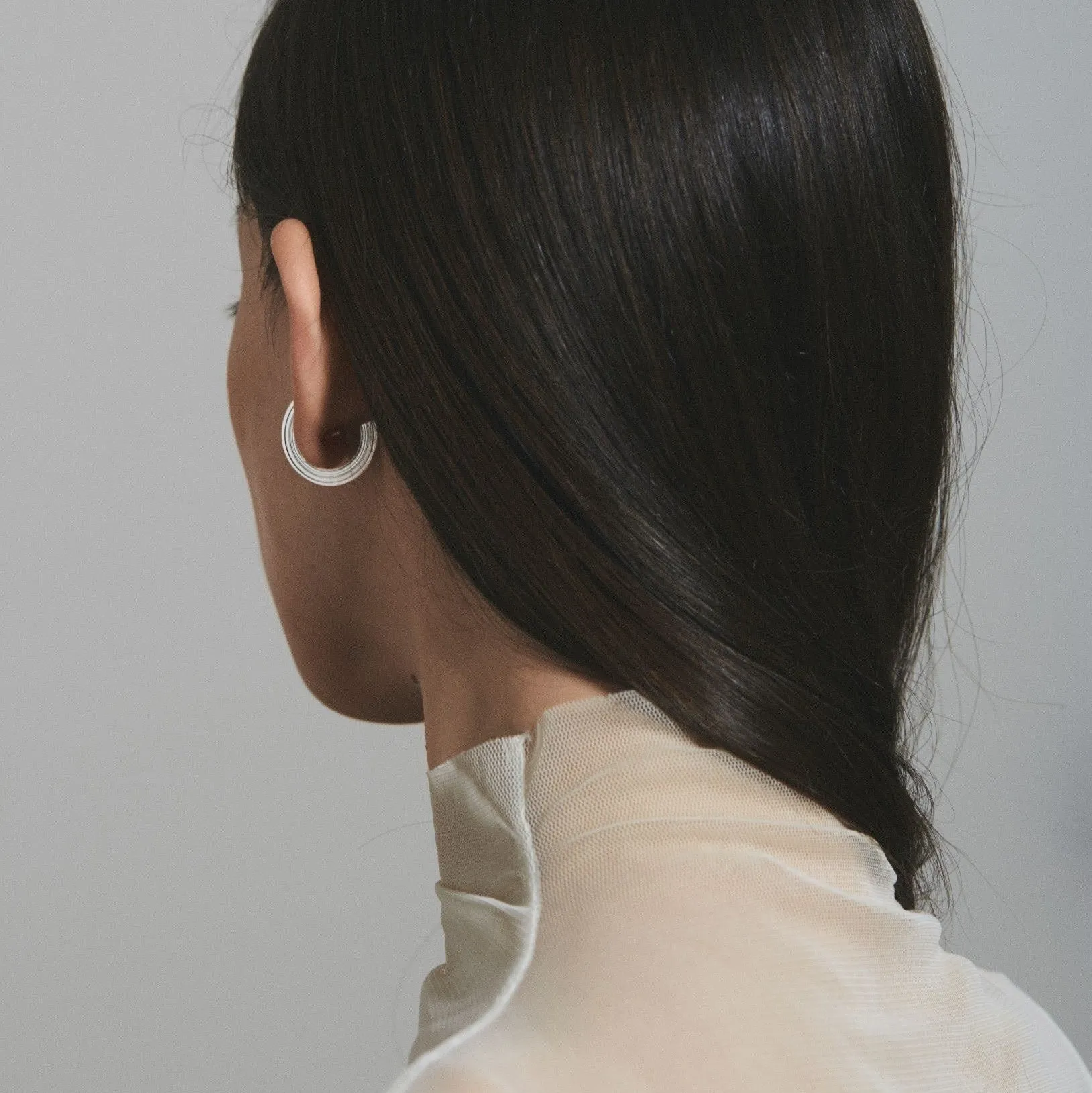 Orbit - lobe earrings (small radius)