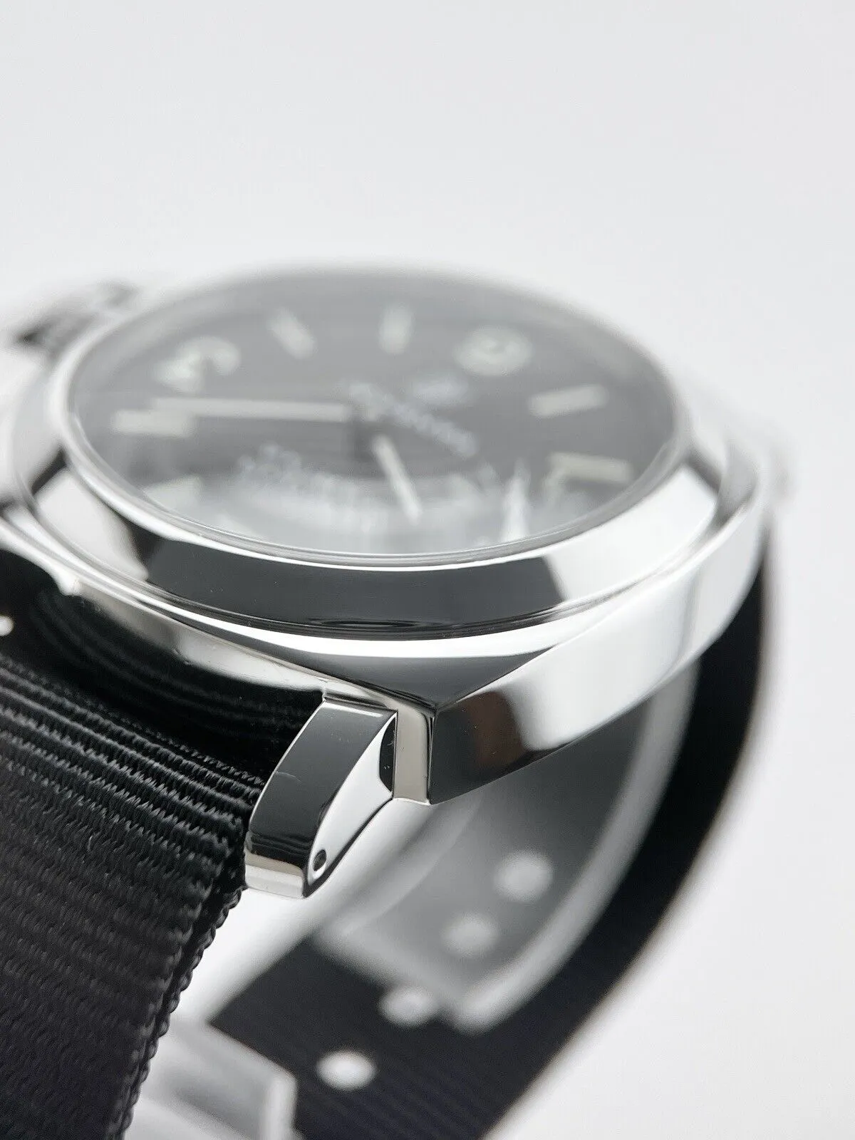 Panerai Luminor Base Logo 44mm Steel Mens Watch PAM01005 Manual Wind