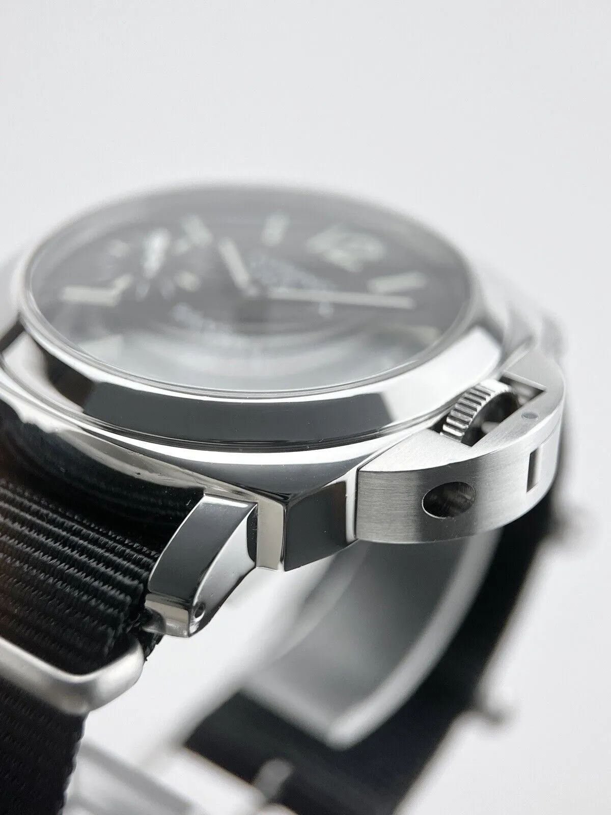 Panerai Luminor Base Logo 44mm Steel Mens Watch PAM01005 Manual Wind