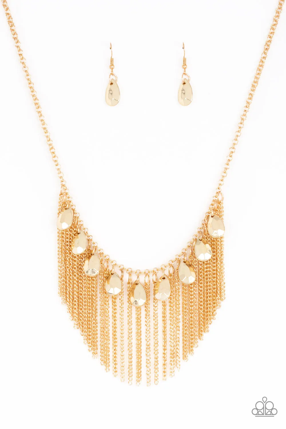 Paparazzi - Bragging Rights - Gold Necklace