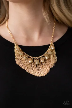 Paparazzi - Bragging Rights - Gold Necklace