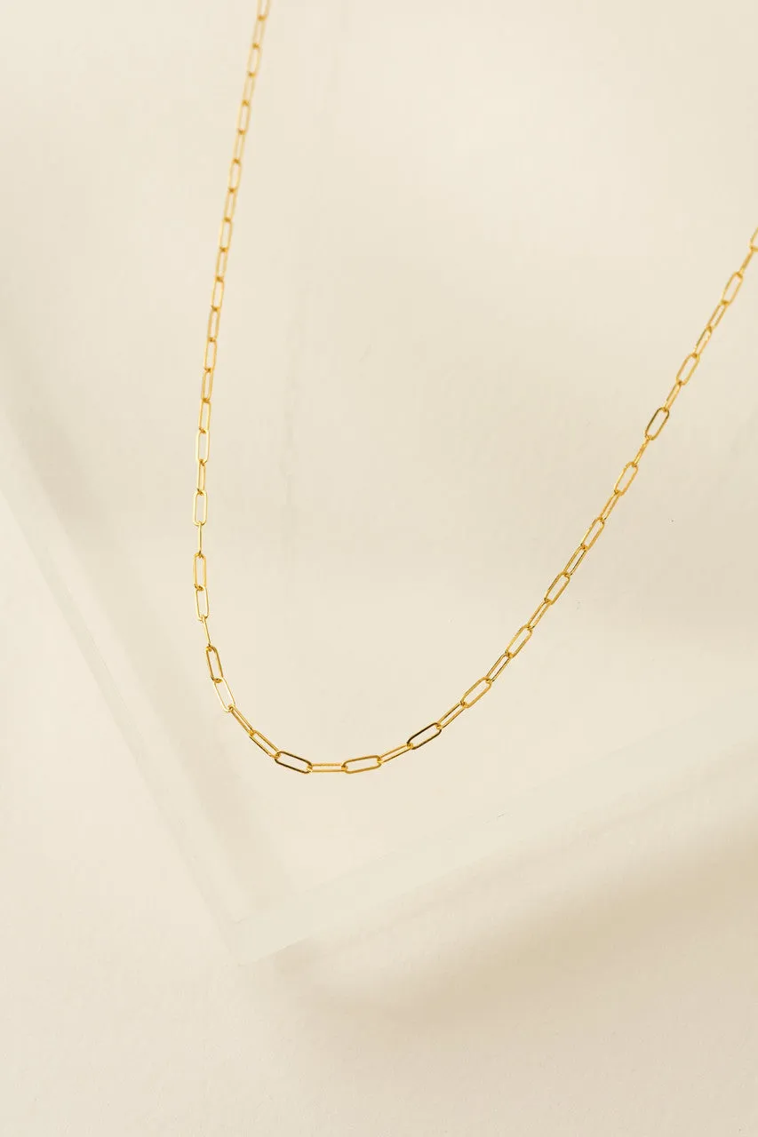 Paperclip Chain GF Necklace