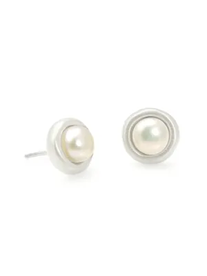 Pearl Silver Studs