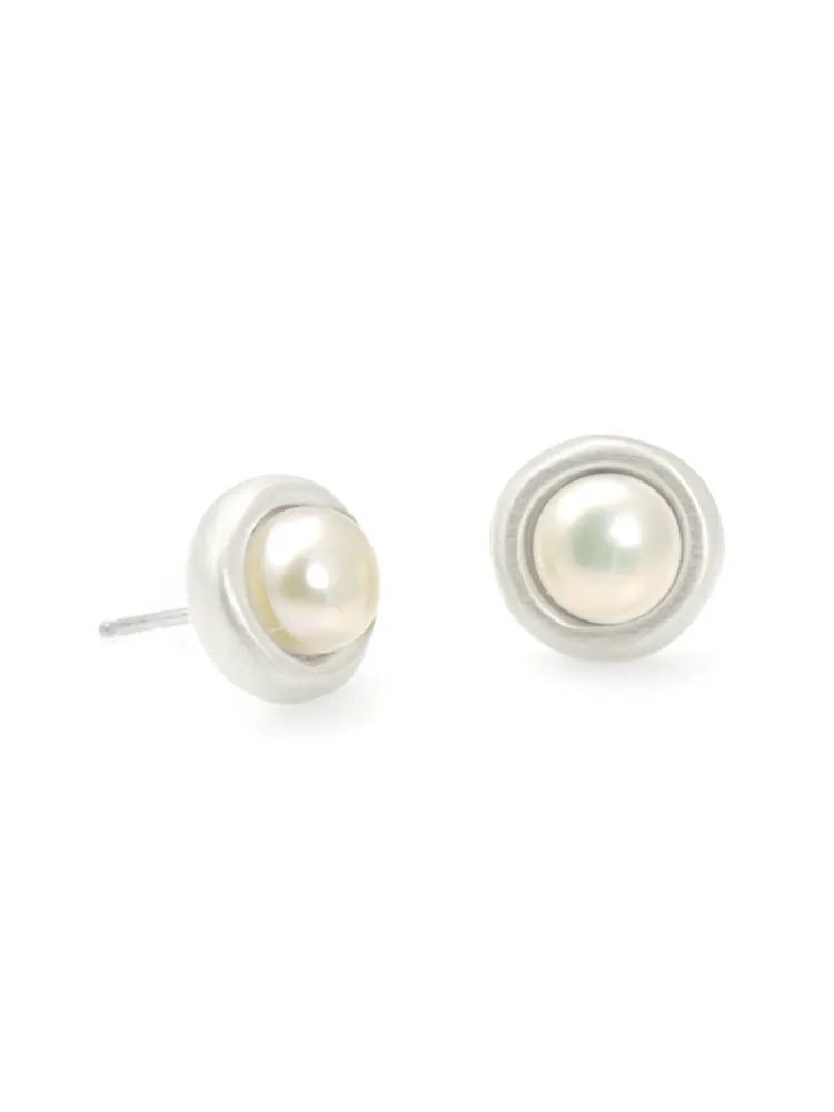 Pearl Silver Studs