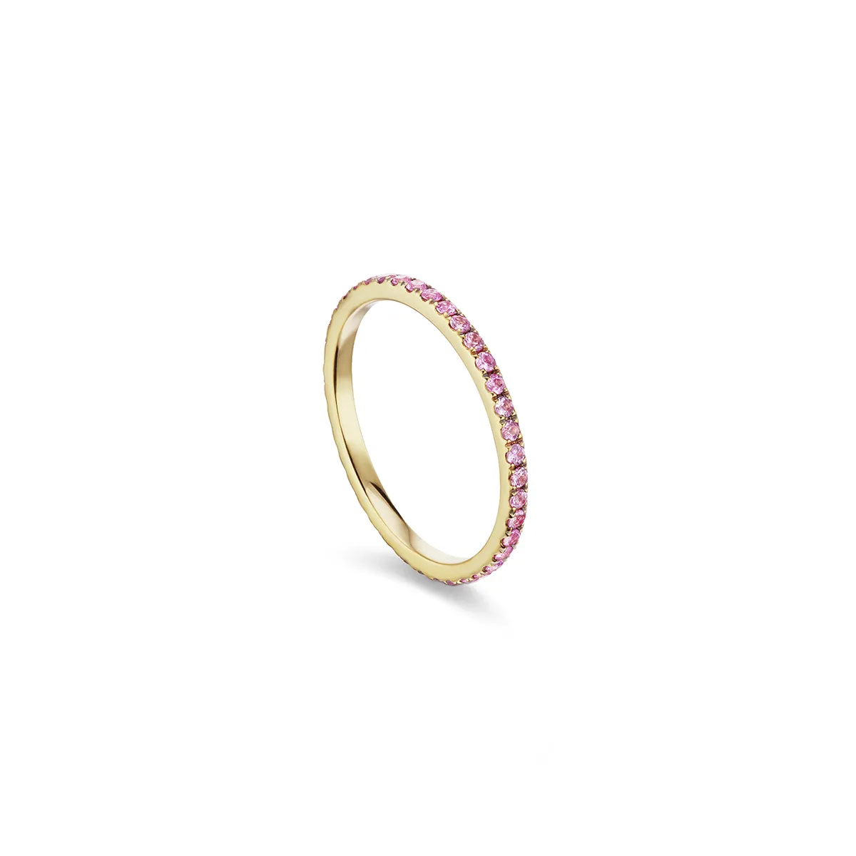Petite Eternity Bands in Pink Sapphire
