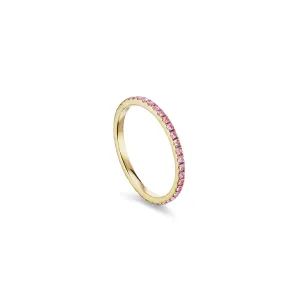 Petite Eternity Bands in Pink Sapphire