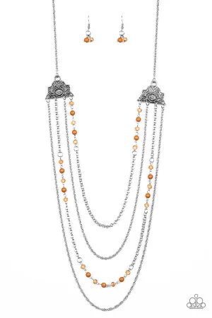 Pharaoh Finesse Brown Paparazzi Necklace