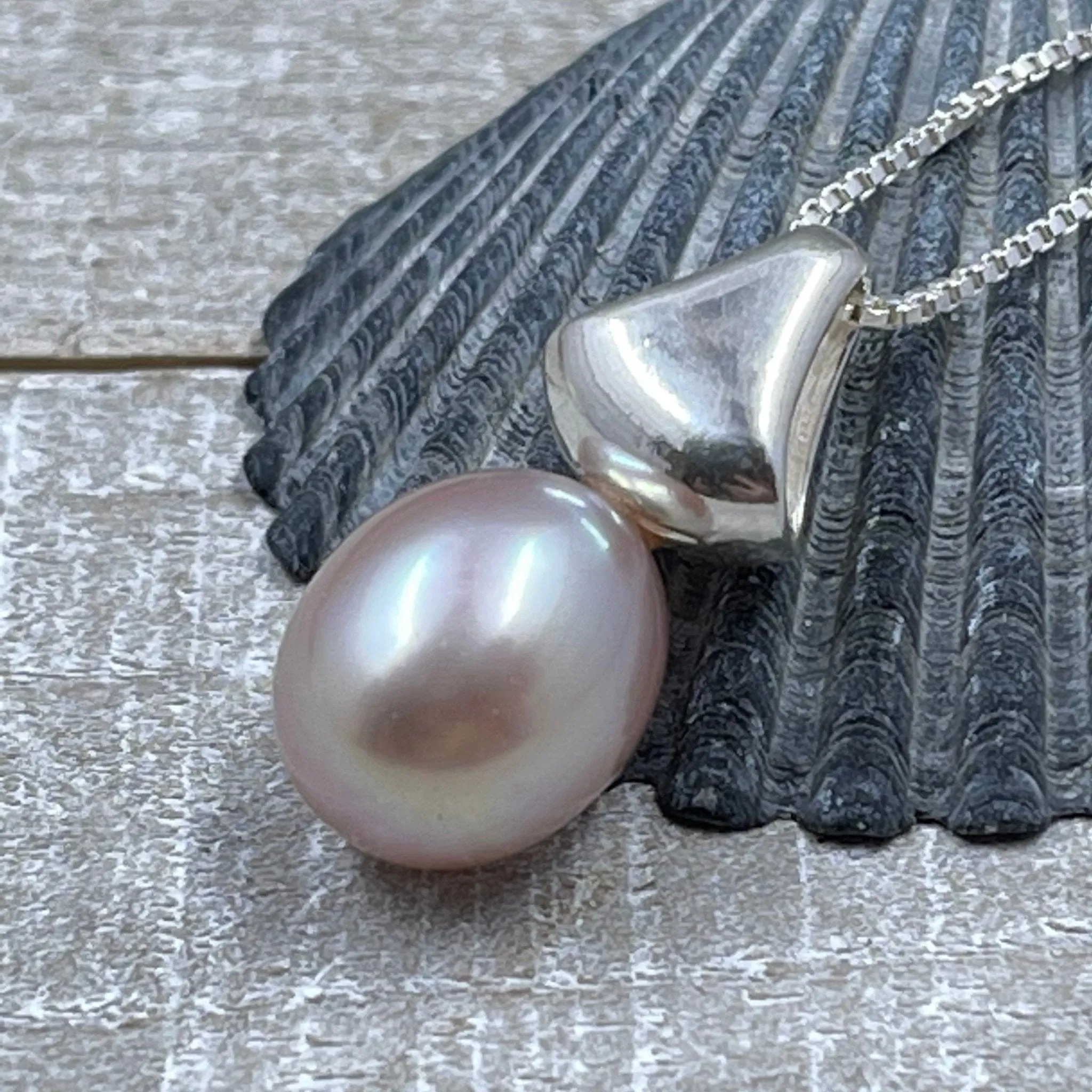 Pink Pearl Waterdrop Necklace